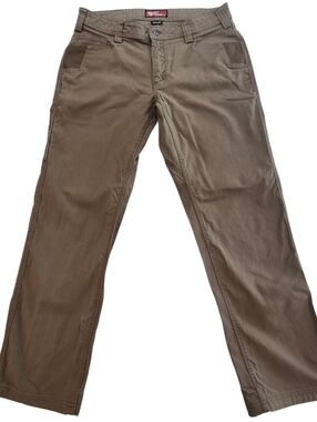 Milwaukee Flex Mens Work Pants 34x30 Khaki Heavy Duty Workwear Utility